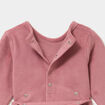 Dors-bien effet velours manches longues rose champagne b&eacute;b&eacute;