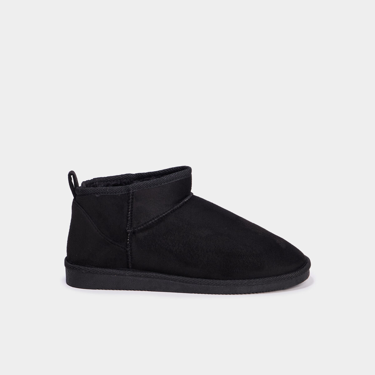 Bottines fourrées noir femme