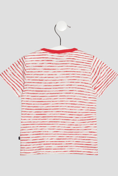 T-shirt manches courtes Creeks ecru bébé garçon