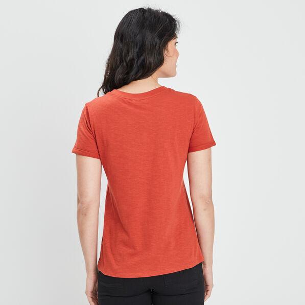 t shirt manches courtes creeks orange fonce femme T-shirt manches courtes Creeks orange foncé femme