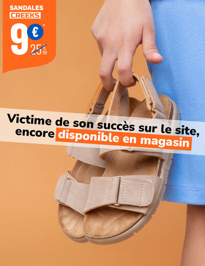 Sandales à scratchs maternelle marron clair garçon