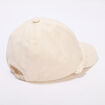 Casquette bomb&eacute;e en coton ivoire b&eacute;b&eacute; fille