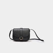 Sac besace en bandouli&egrave;re noir femme