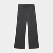 Pantalon large taille haute milano gris femme