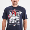 T-shirt manches courtes coton Avengers bleu marine homme
