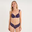 Shorty en dentelle violet femme
