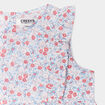 Robe patineuse avec volants coton Creeks bleu bébé fille