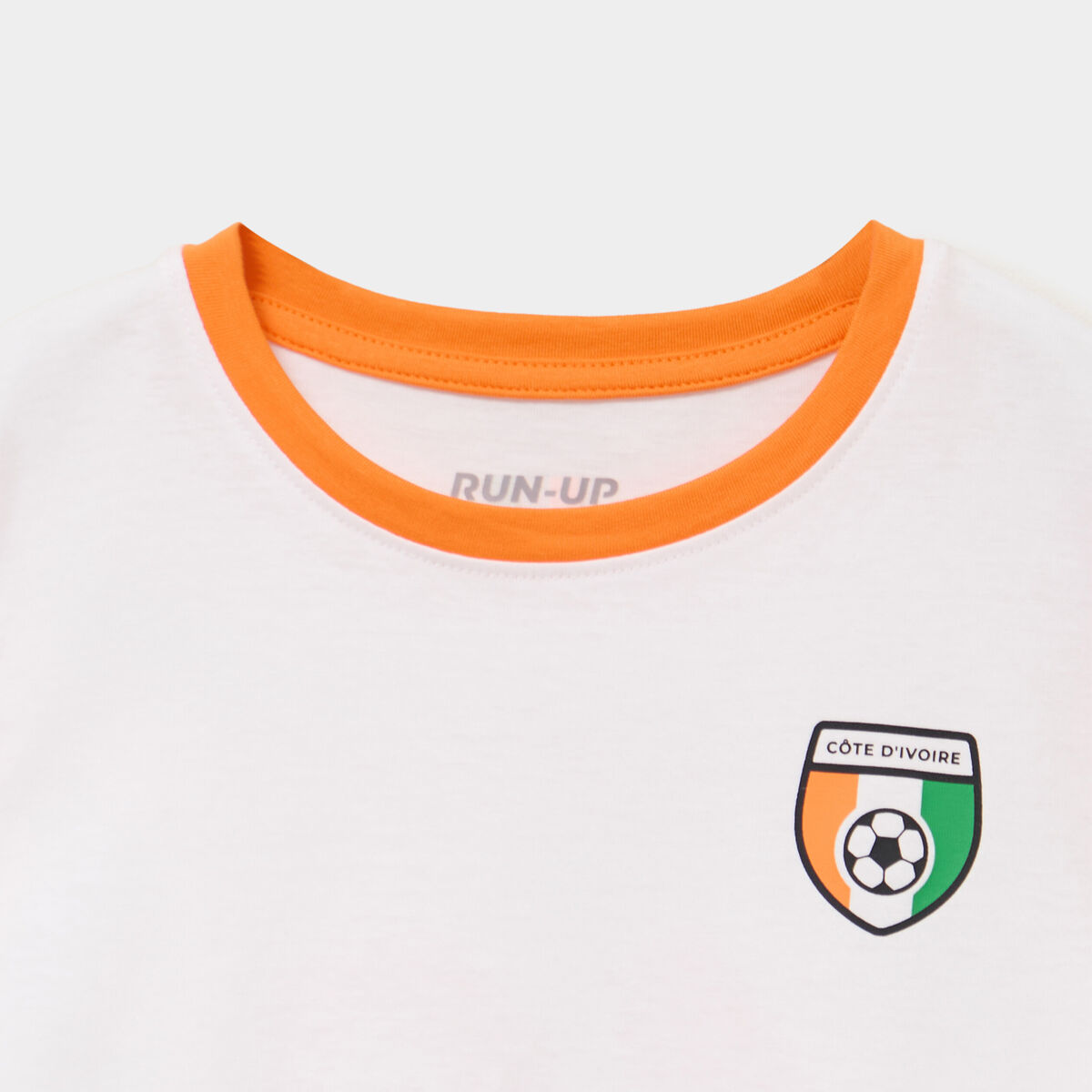 T-shirt maillot football C&ocirc;te d'Ivoire blanc mixte