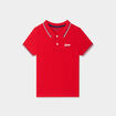 Polo manches courtes coton rouge gar&ccedil;on