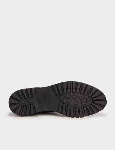Bottines en cuir zippée Liberto noir femme