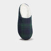 Chaussons mules fourr&eacute;s vert homme