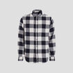 Chemise droite 2 poches manches longues ecru homme