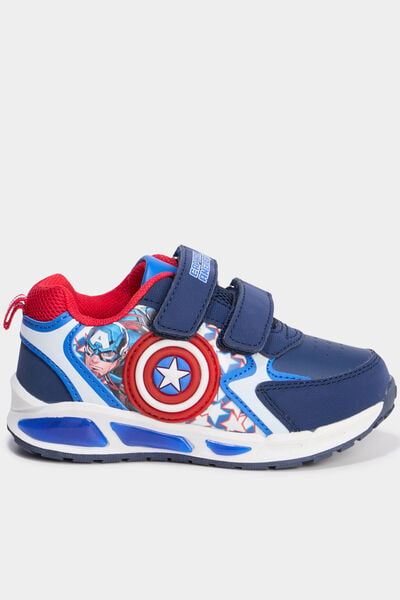 Baskets running lumineuses Marvel bleu gar&ccedil;on