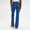 Jeans bootcut poches plaquées denim baby bleu femme