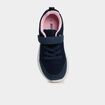 Baskets running &agrave; scratchs bleu marine fille