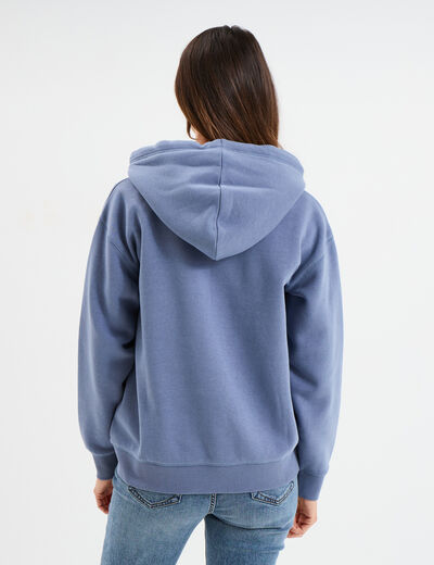 Sweat à capuche hoodie Creeks Original bleu gris femme