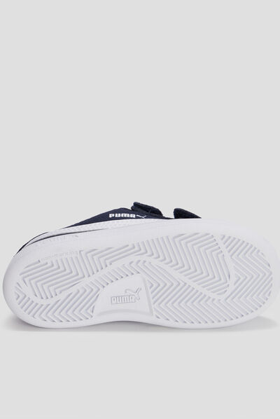 Tennis à scratchs Smash V2 SD Puma bleu marine garçon
