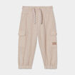 Pantalon battle taille élastiquée coton gris foncé bébé garçon