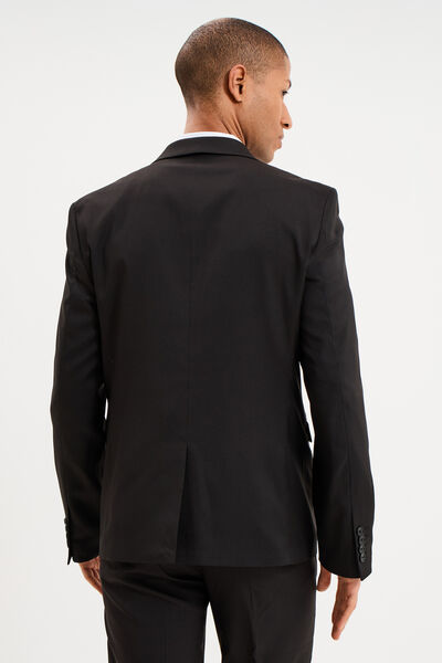 Veste blazer costume manches longues noir homme
