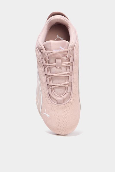 Baskets running cuir Puma Catch SD vieux rose femme