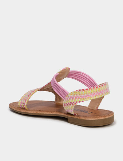 Sandales rose fille