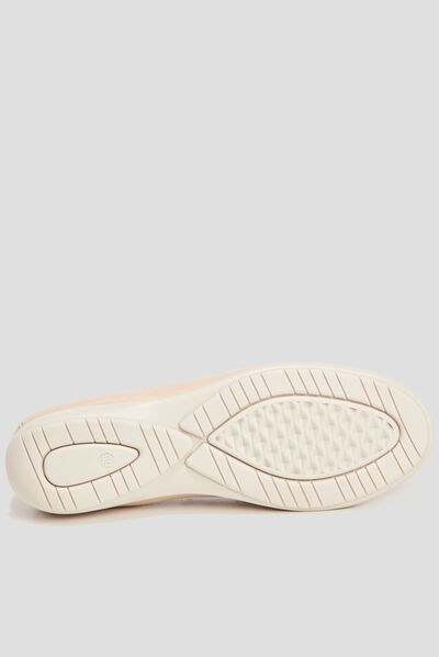 Mocassins perforées sable femme