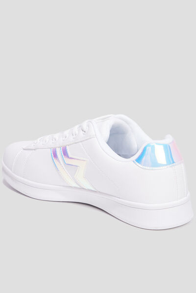 Tennis basses à lacets Creeks Iconik blanc femme