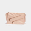 Sac en bandoulière détails zippés ivoire femme