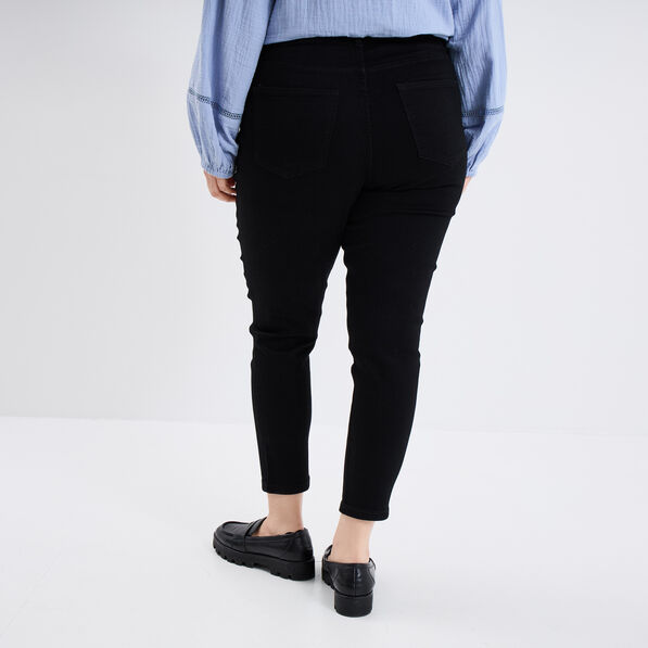 jegging avec passants taille haute denim noir femmegt Jegging avec passants taille haute denim noir femme grande taille