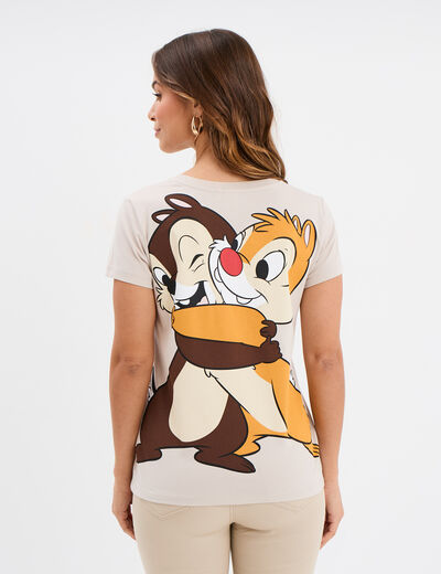 T-shirt manches courtes coton Tic et Tac sable femme