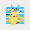 Cape de bain à capuche Pokémon Pikachu bleu garçon