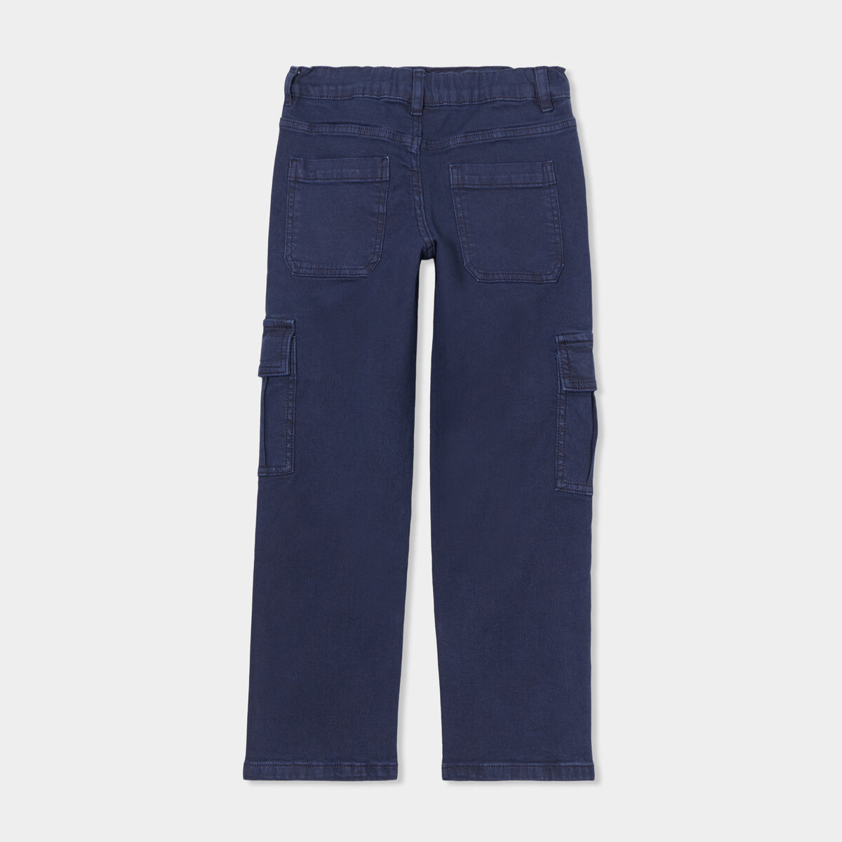 Pantalon cargo coton Creeks bleu marine garçon