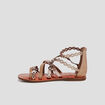 Sandales en cuir Liberto couleur bronze fille
