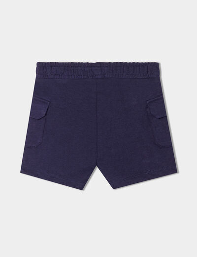 Short avec poches côtés bleu marine bébé garçon