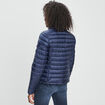 Doudoune légère droite courte bleu marine femme