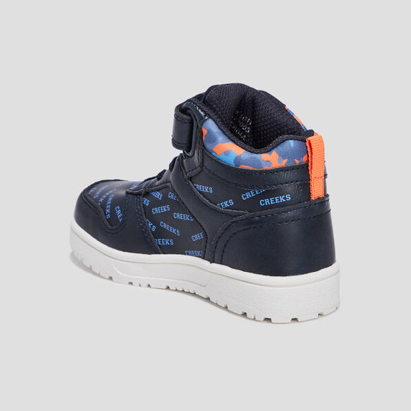 Baskets montantes Creeks bleu marine garçon