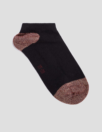Lot 5 paires socquettes noir femme