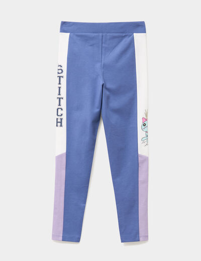 Legging coton majoritaire Stitch multicolore fille