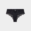 Shorty en dentelle coton noir femme