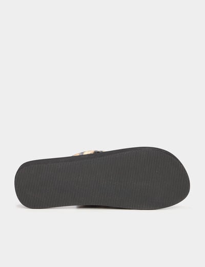 Tongs de plage noir femme