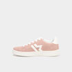 Baskets &agrave; lacets su&eacute;dine rose femme
