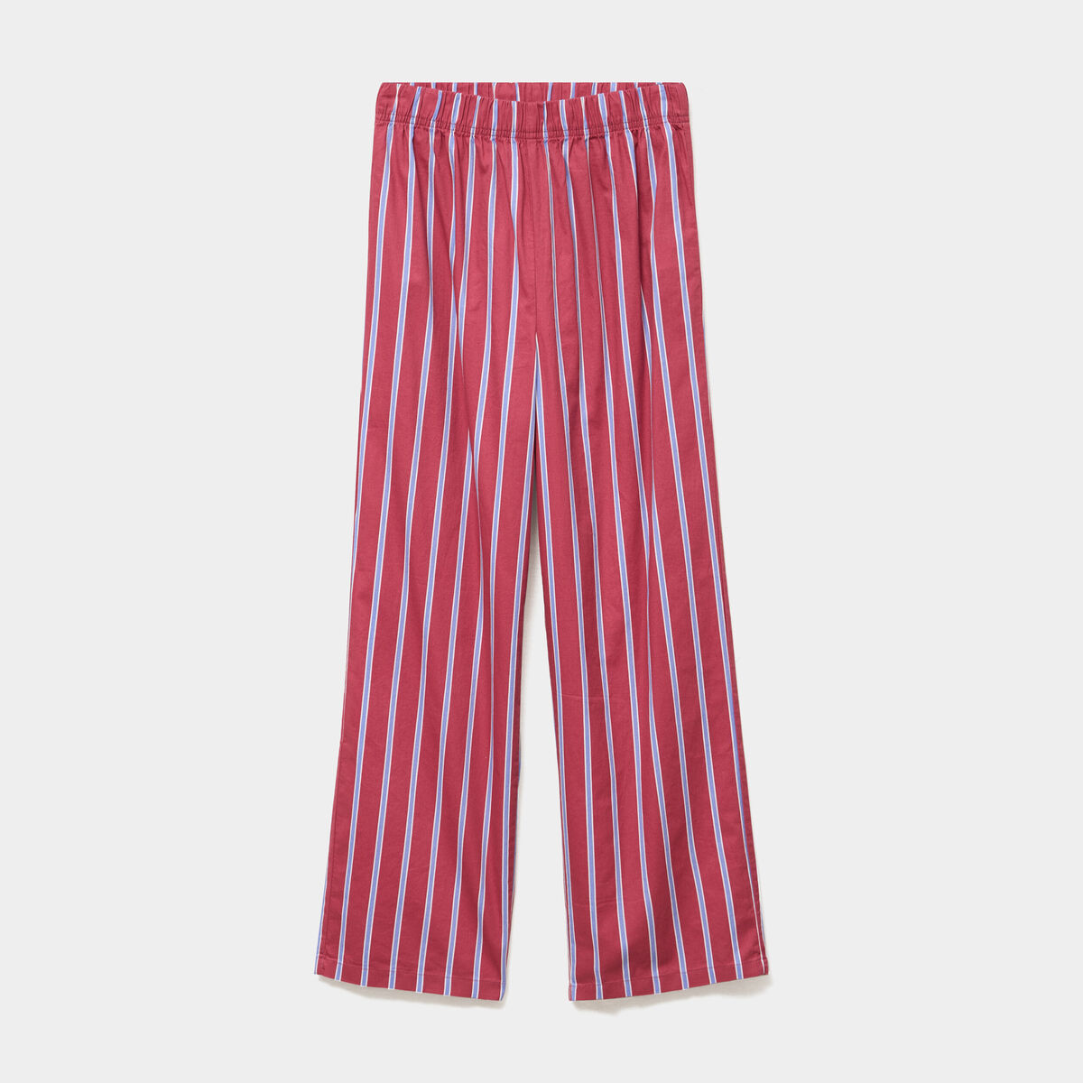 Pantalon de pyjama droit coton mauve femme