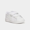 Tennis basses à scratchs en cuir Puma blanc bébé garçon