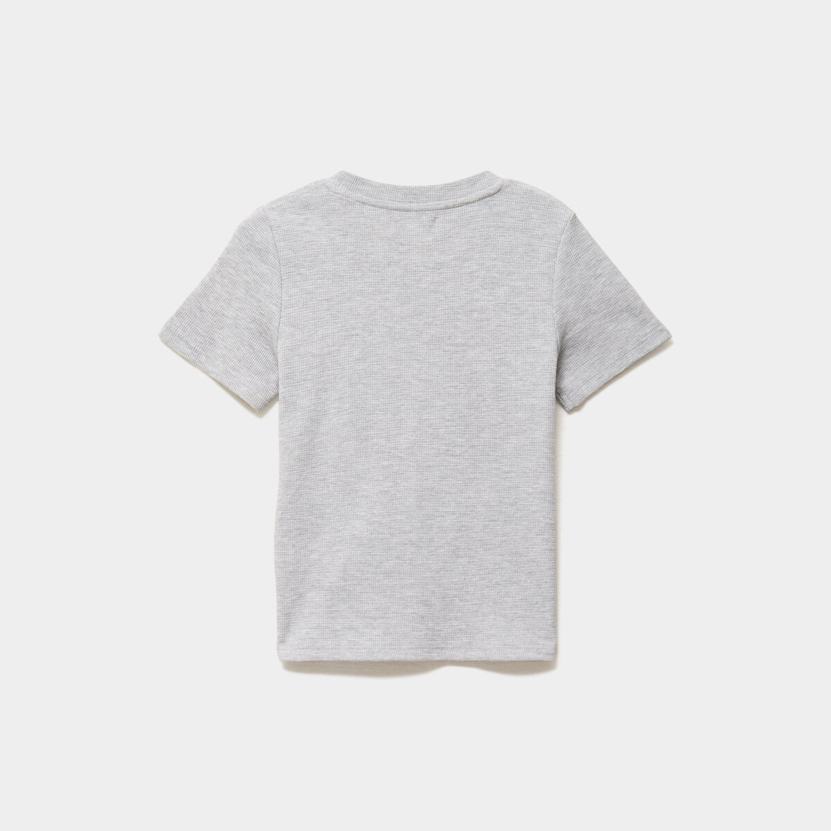 Ensemble pyjama short et t-shirt textur&eacute; gris clair gar&ccedil;on