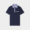 Polo manches courtes 1 poche bleu marine gar&ccedil;on