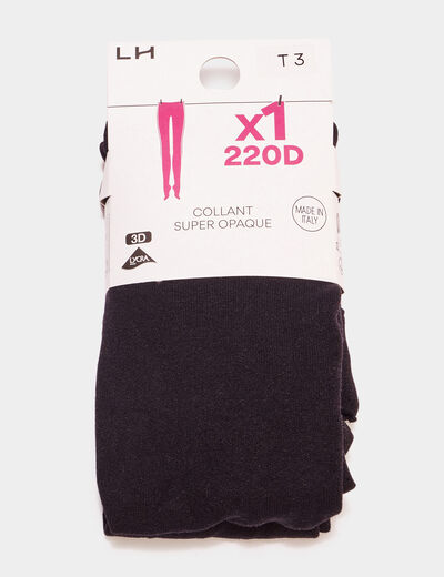 Collants très opaques 220 deniers noir femme