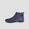Bottines chelsea avec boucles bleu femme