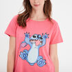 Ensemble pyjama short coton Stitch rose framboise femme