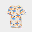 T-shirt manches courtes coton ecru gar&ccedil;on
