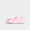 Chaussons ballerines effet velours rose fille